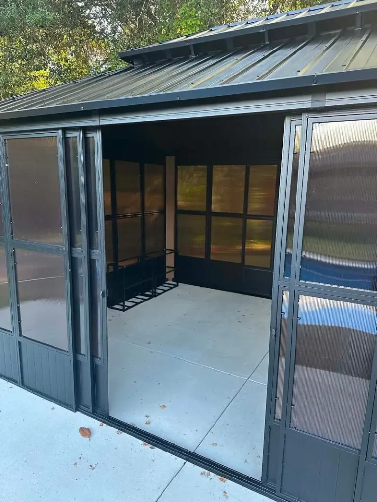 Hardtop gazebo assembled in Pensacola